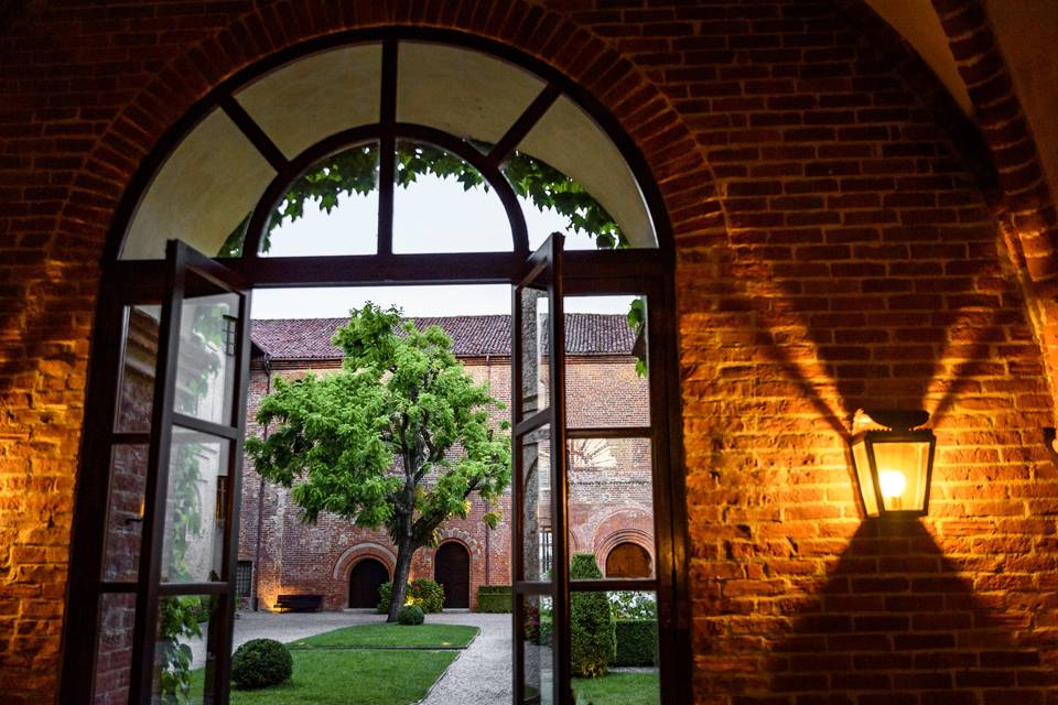 Veduta su chiostro