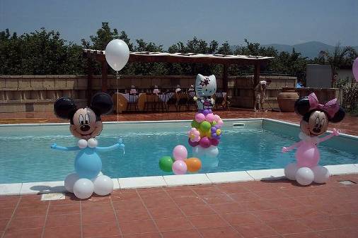 Allestimento a bordo piscina