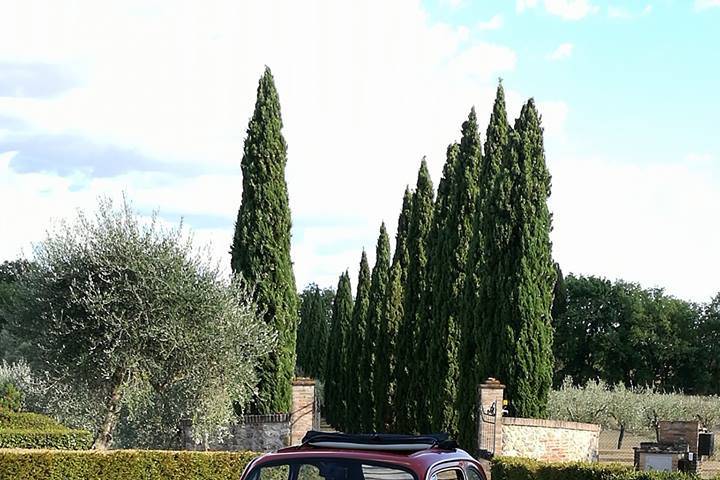 FIAT 500 d'epoca per gli sposi