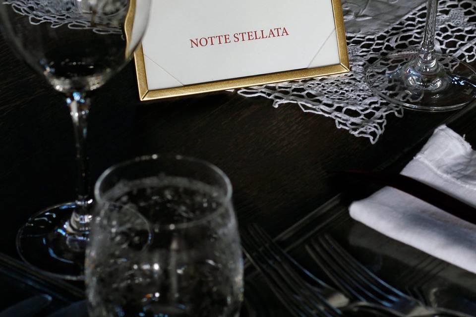 Segnatavolo calligrafico