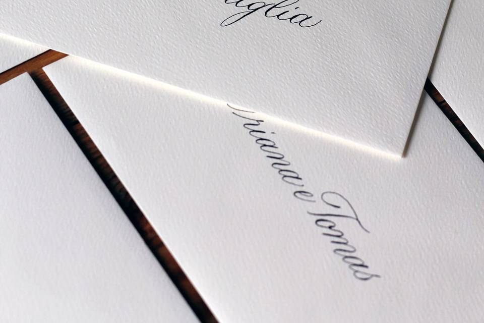 Intestazione calligrafia