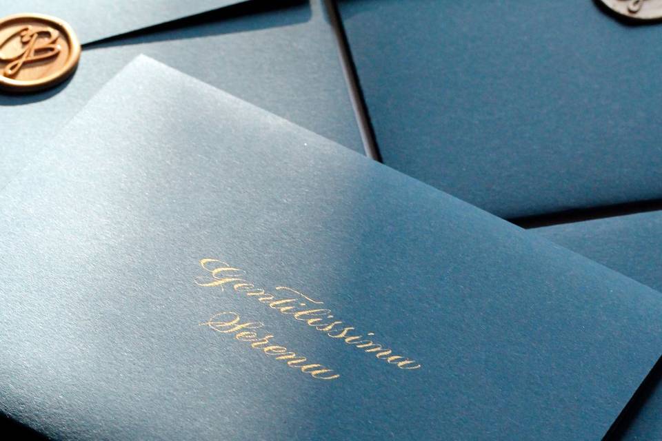 Intestazione calligrafia