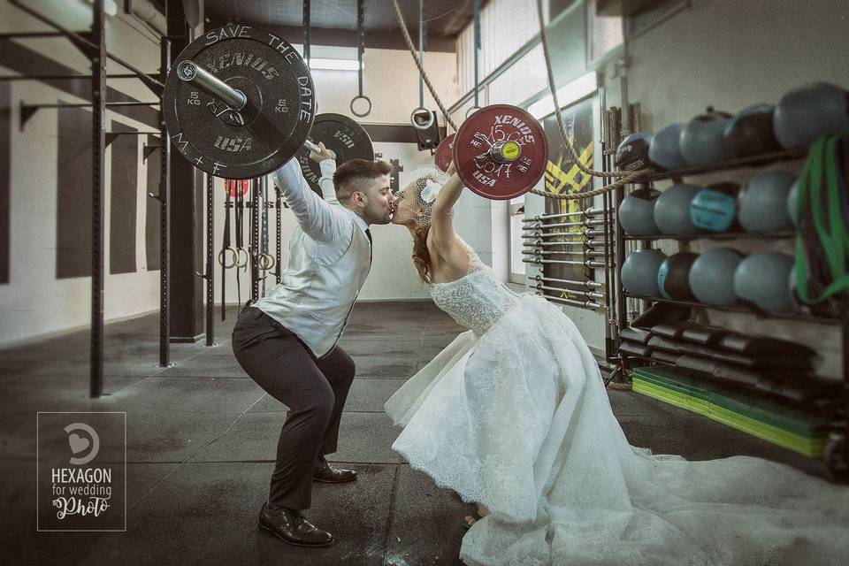 Hexagon for Wedding Photo