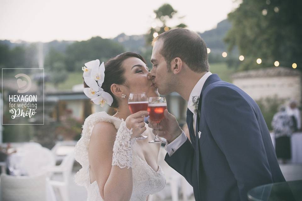 Hexagon for Wedding Photo