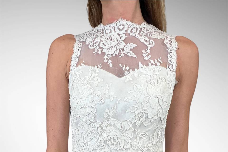 Abito Sposa Bianco Pizzo