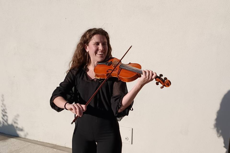 Violinista a Villa Margherita