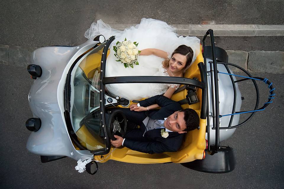 BuggySmile dall'alto matrimoni