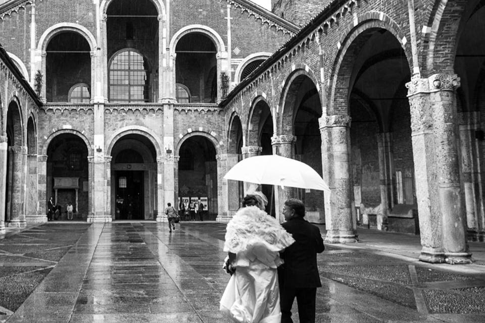 Invitati in attesa della sposa