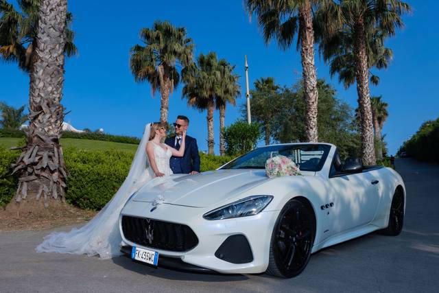 Maserati grancabrio bianca