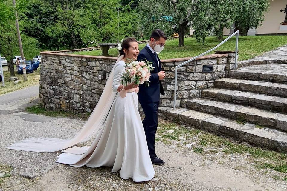 Abito da sposa cady di viscosa