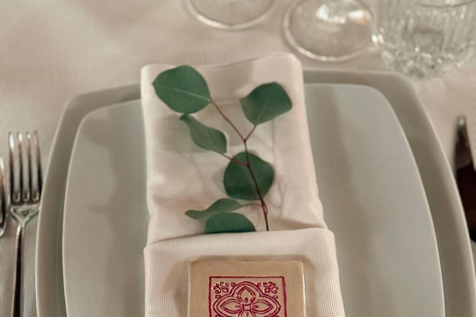 Sottobicchiere segnaposto