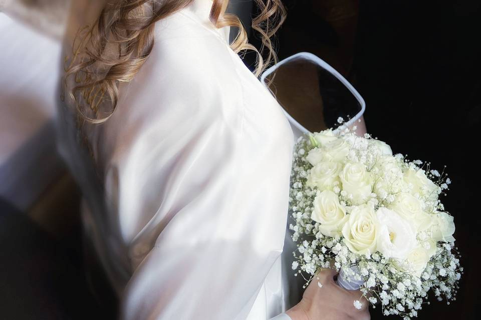 Capelli raccolti sposa