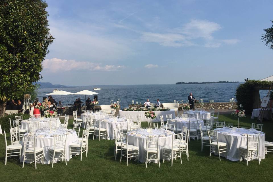 Lake front reception