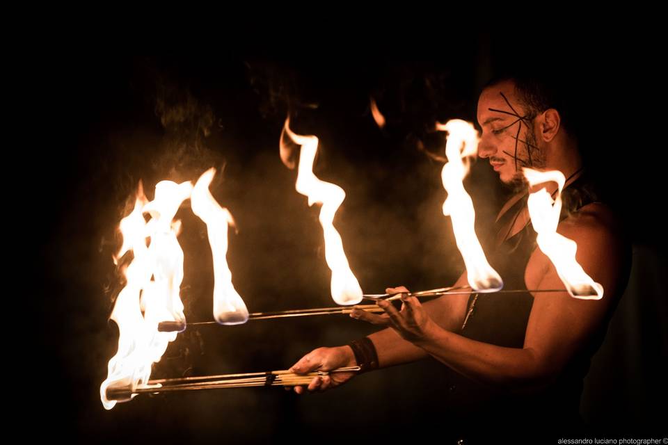 Spettacolo Mangiafuoco