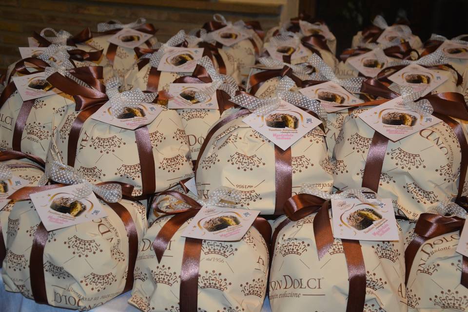 Panettone come bomboniera