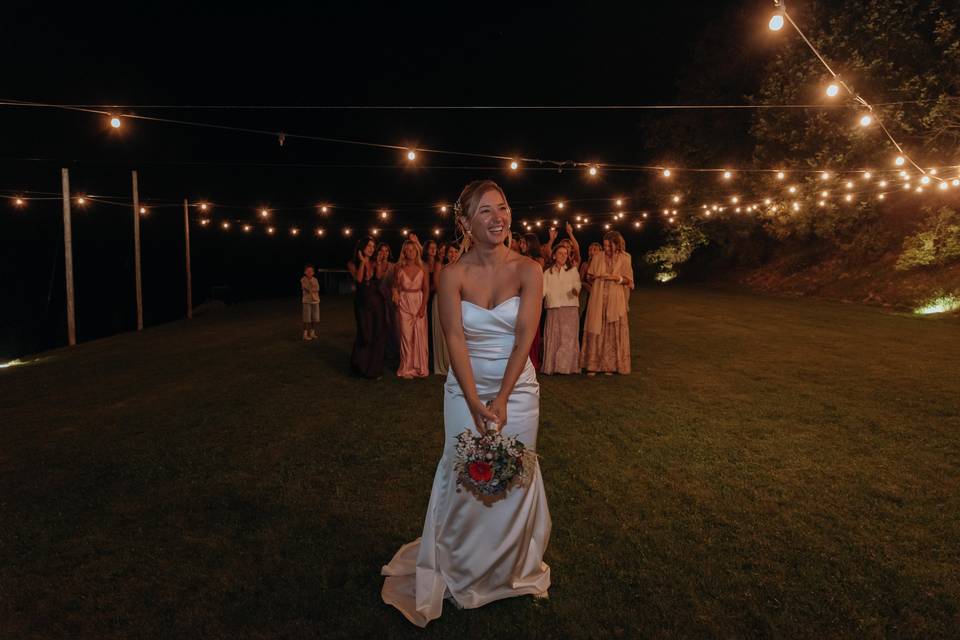 Lancio del bouquet