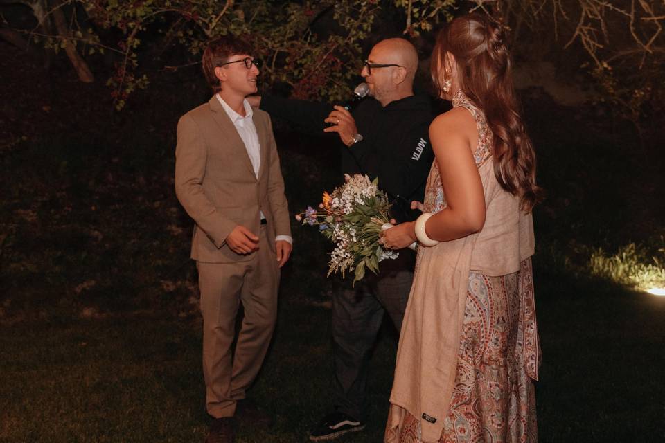 Lancio del bouquet