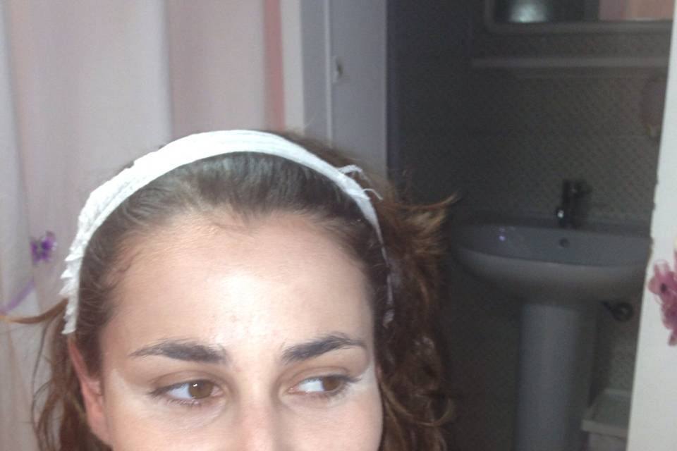 Prima di un trucco da sera