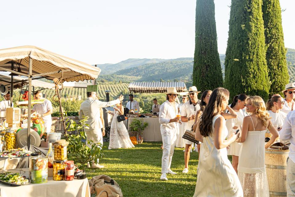 Festa nel giardino magnolia