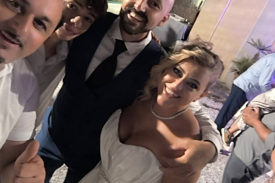 Gli sposi Giovanna e Leonardo