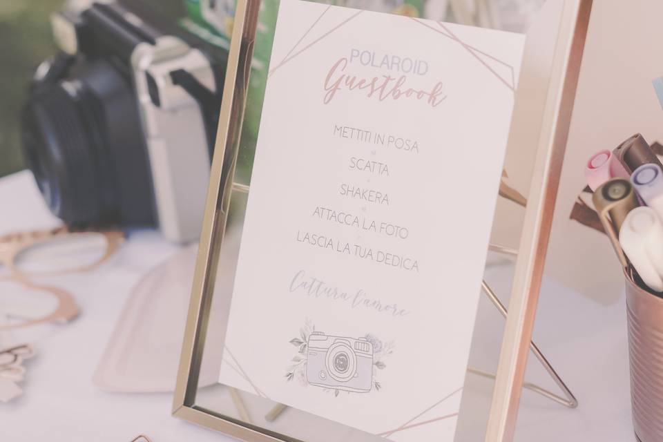 Foglio indicazioni guestbook