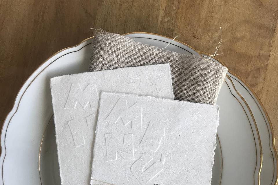 Menù | Rilievo a secco