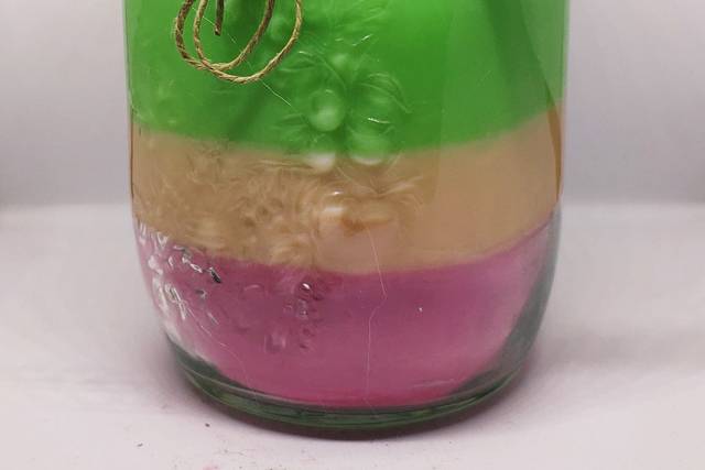 Candela multicolore ai frutti