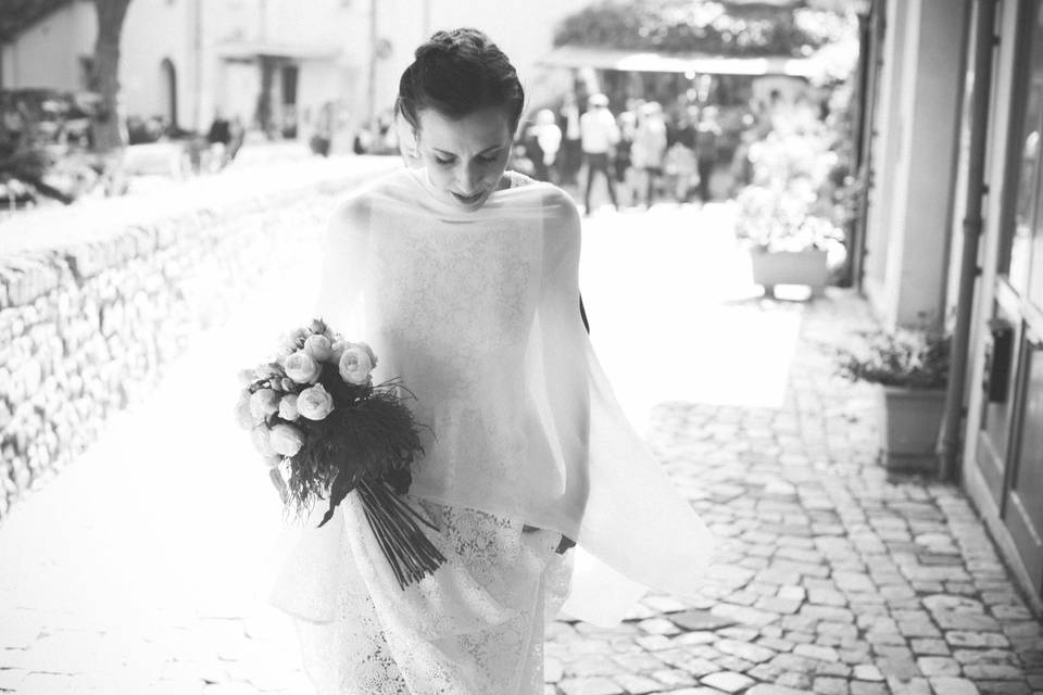 Bride with the bouquet