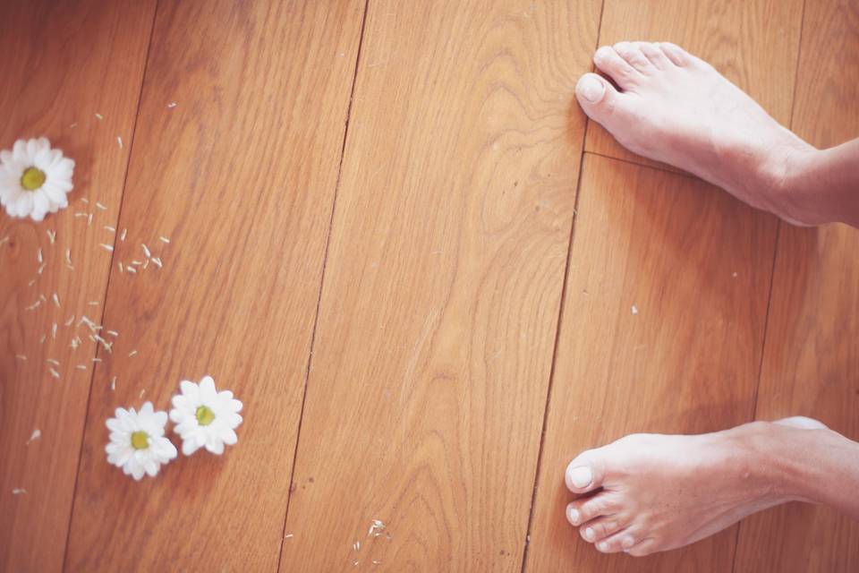 Flowers and feet