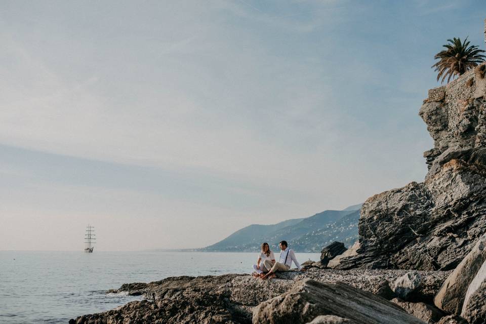 Couple in the sea