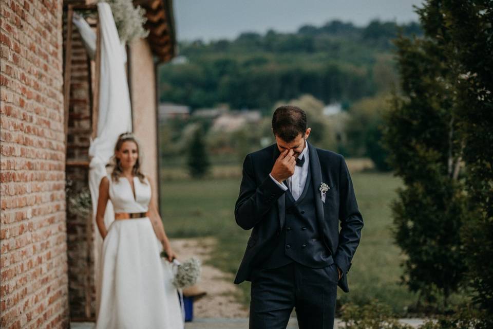 Foto matrimonio con fumogeni