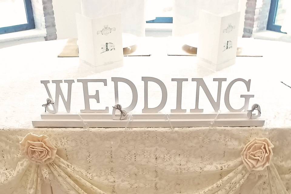 Decori wedding per gli sposi