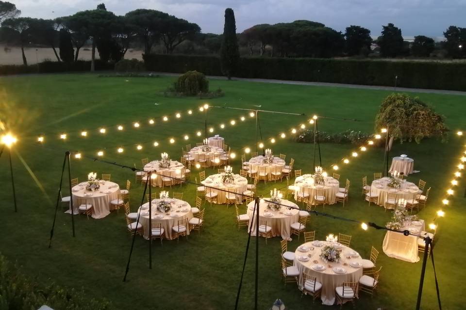 Cena in giardino