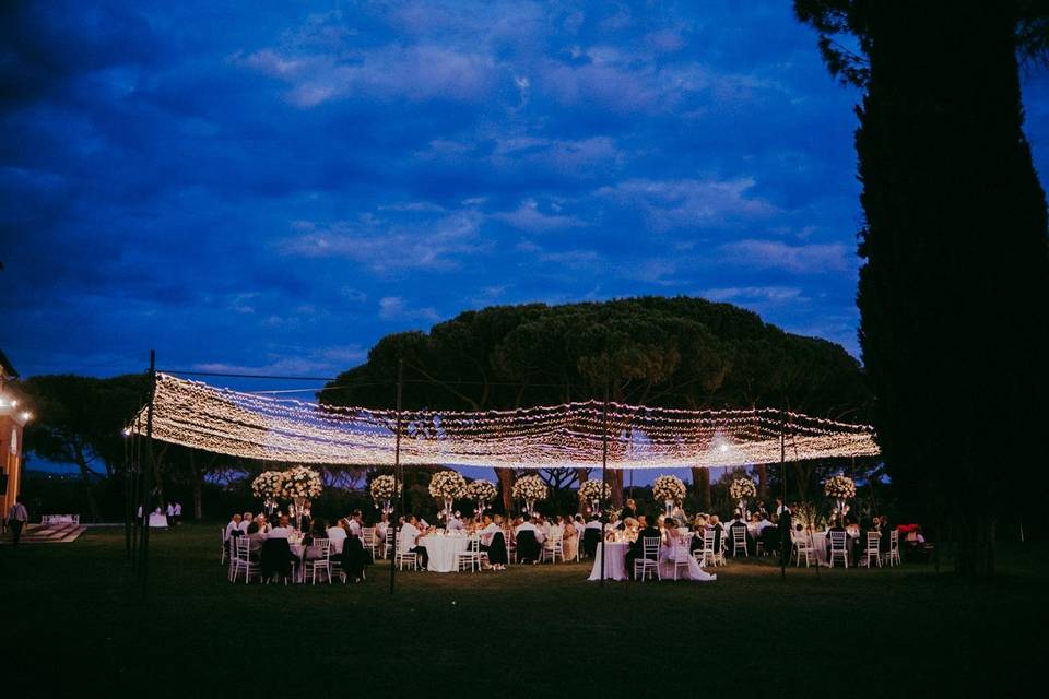 Cena sotto un cielo di stelle