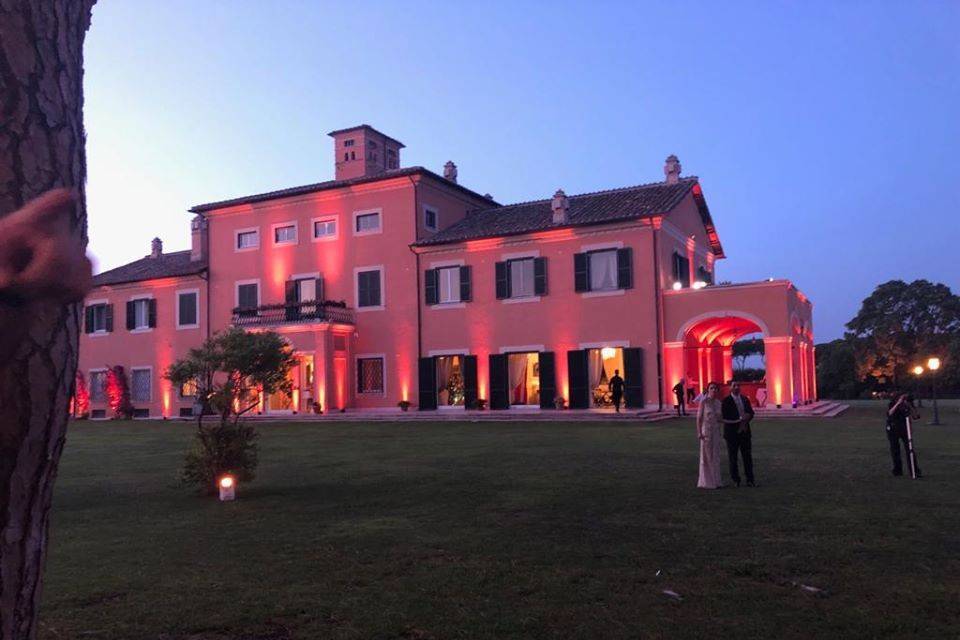 Villa illuminata