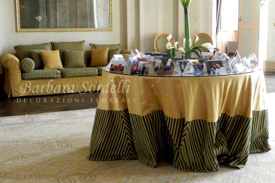 Allestimento ingresso villa