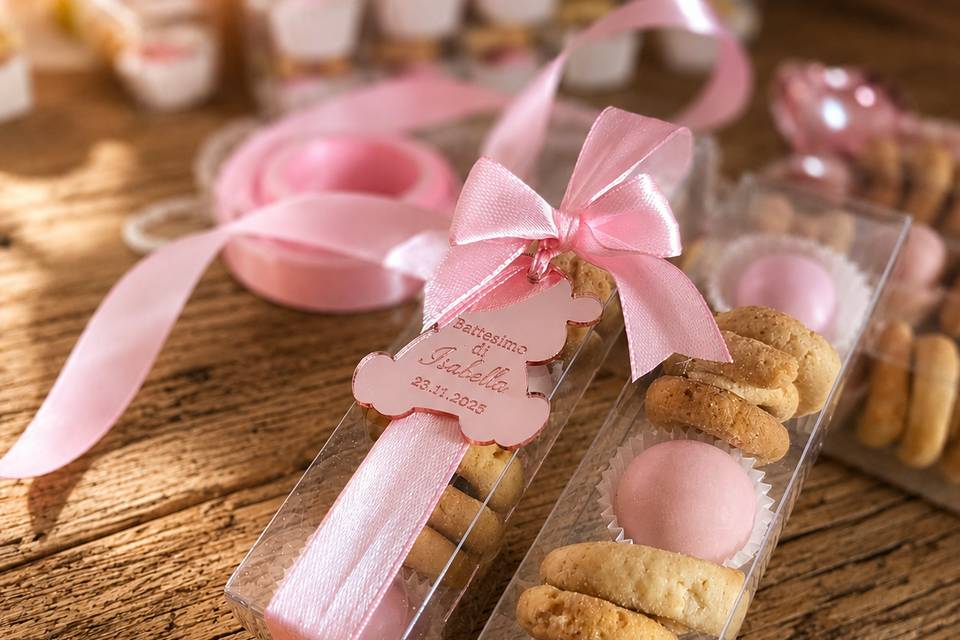 Segnaposto biscotti e confetti
