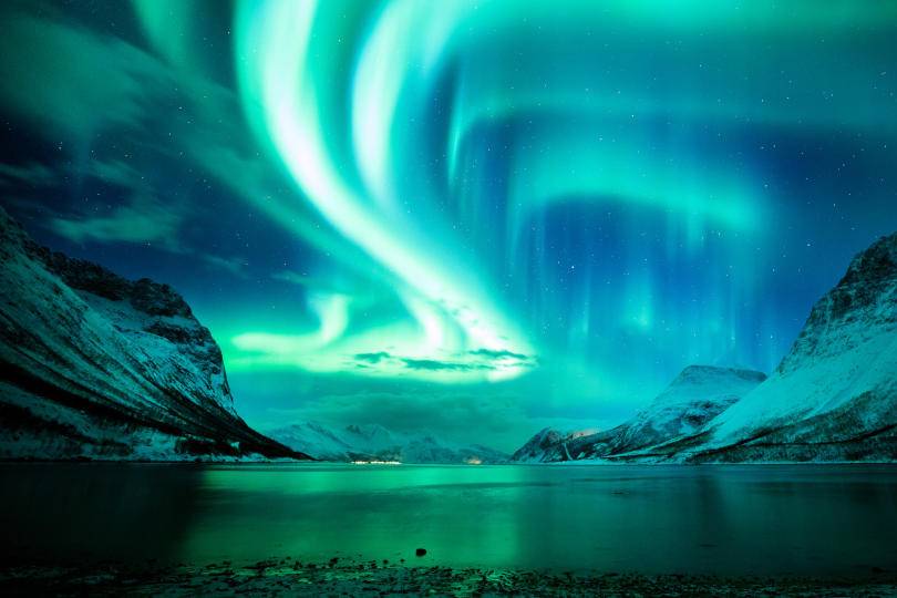 Fiordi Norvegesi e Aurora Boreale