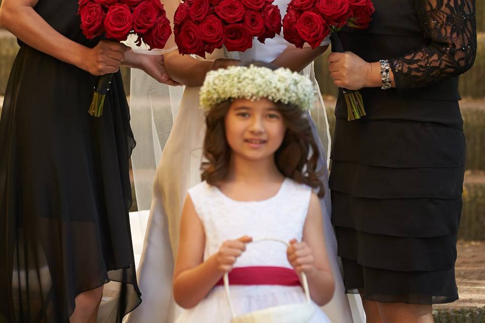 Bouquet da sposa e damigelle