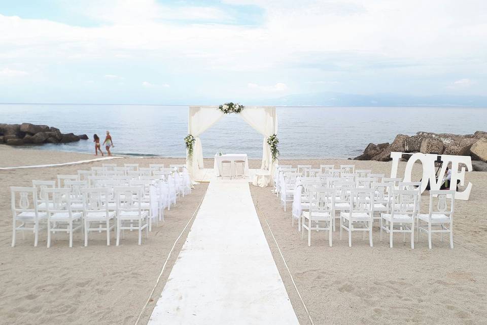 Allestimento matrimonio in spi