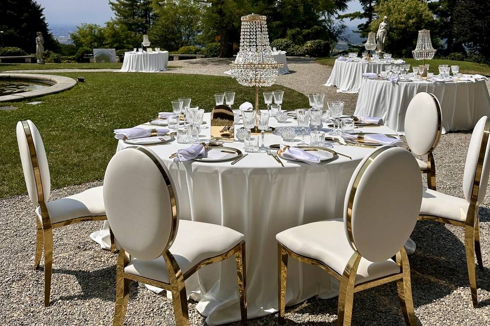 Allestimento tavolo tondo