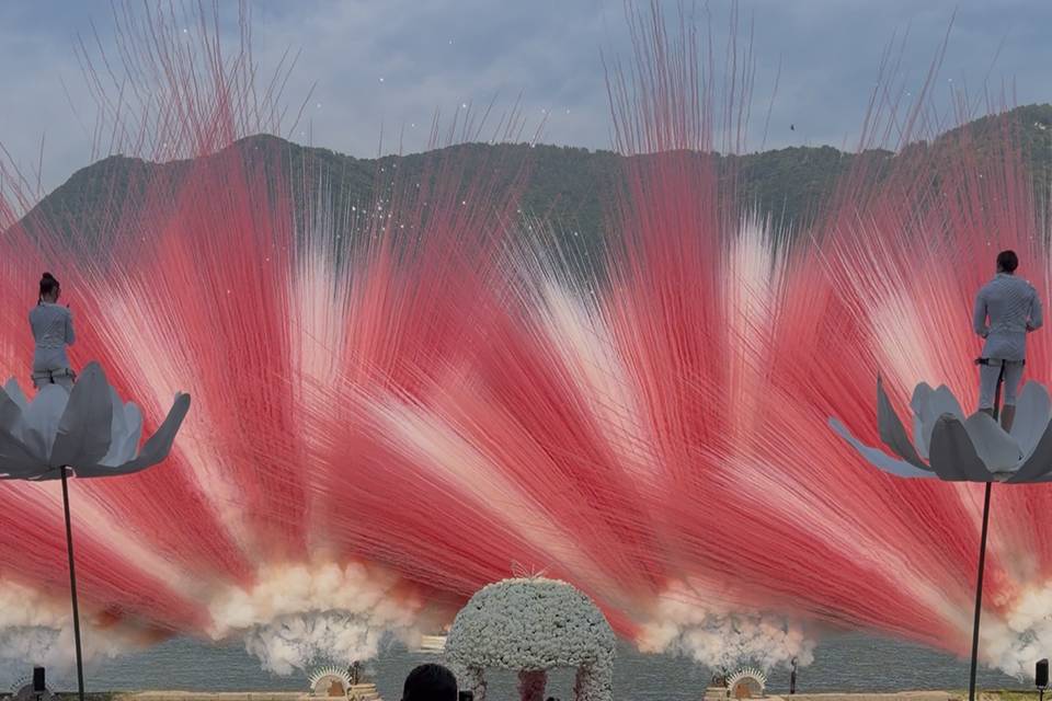 Smoke bomb bicolore