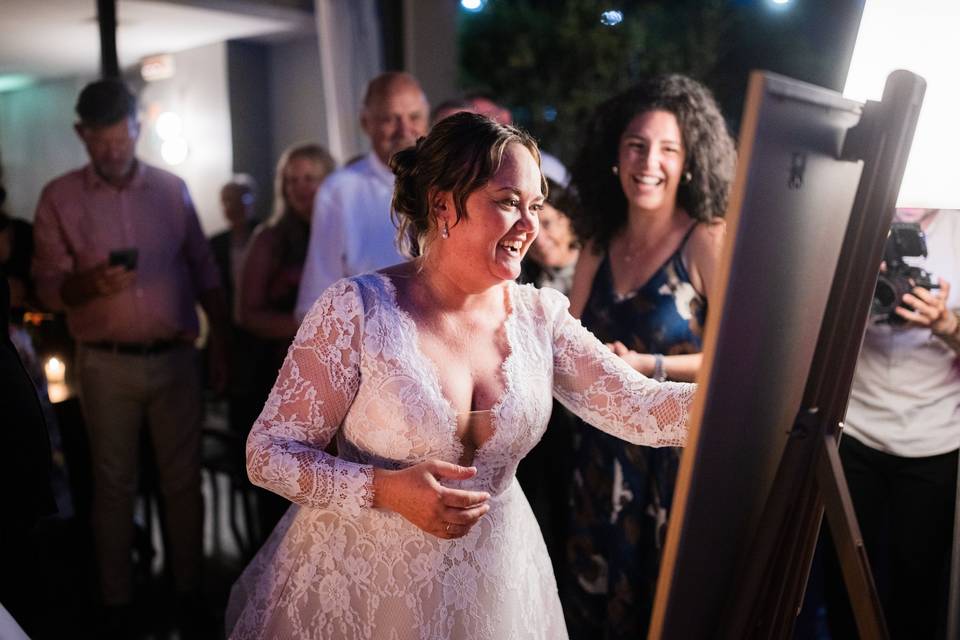 La reazione della sposa