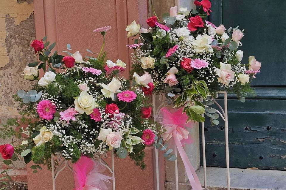Tonalità di rosa e panna