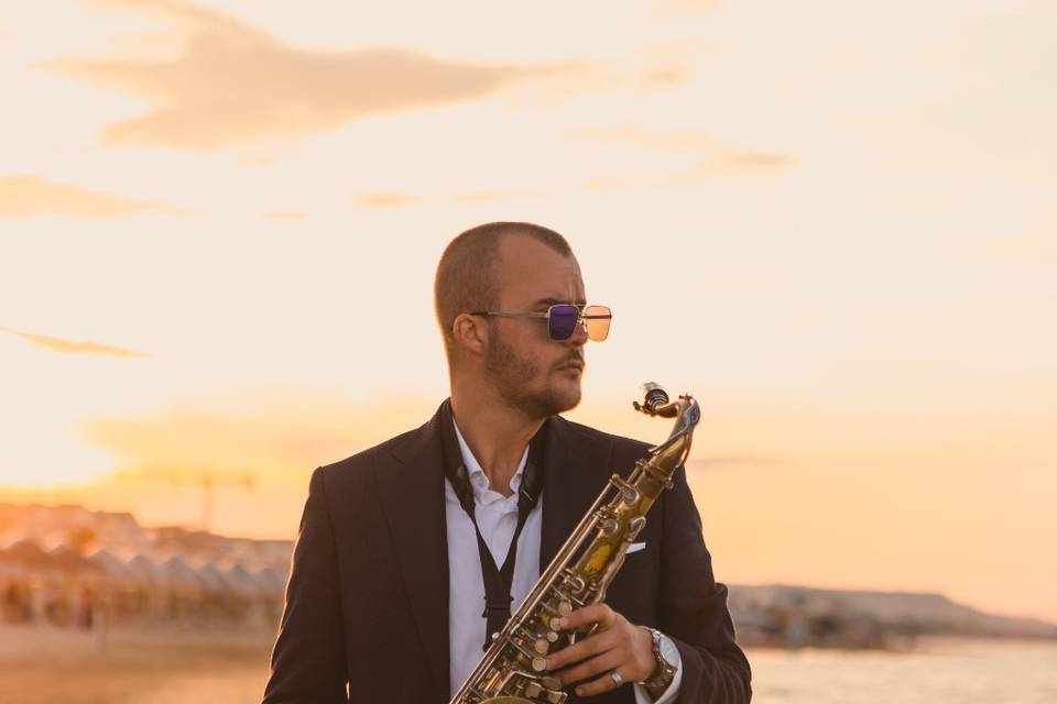 Sax on the beach