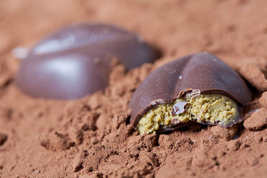 Fondente ripieno al pistacchio