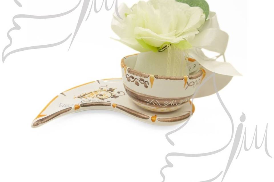 Tazza goccia con piattino