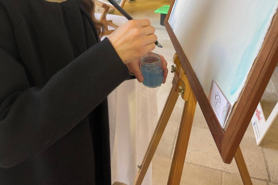 Live painting matrimonio