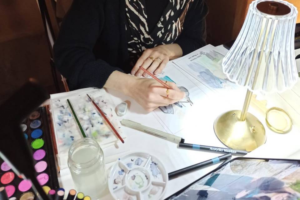 Live sketching