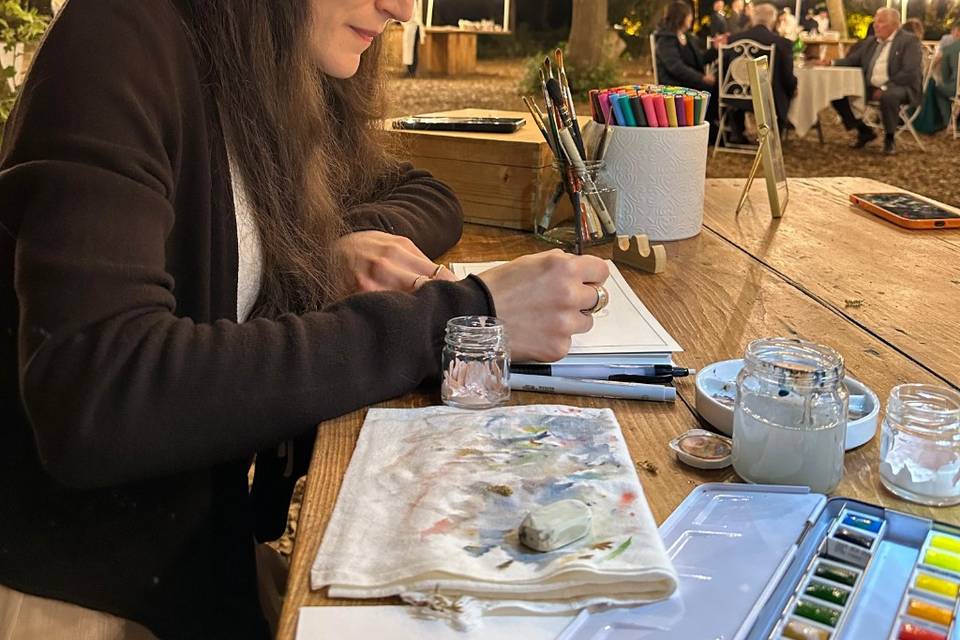 Live sketching